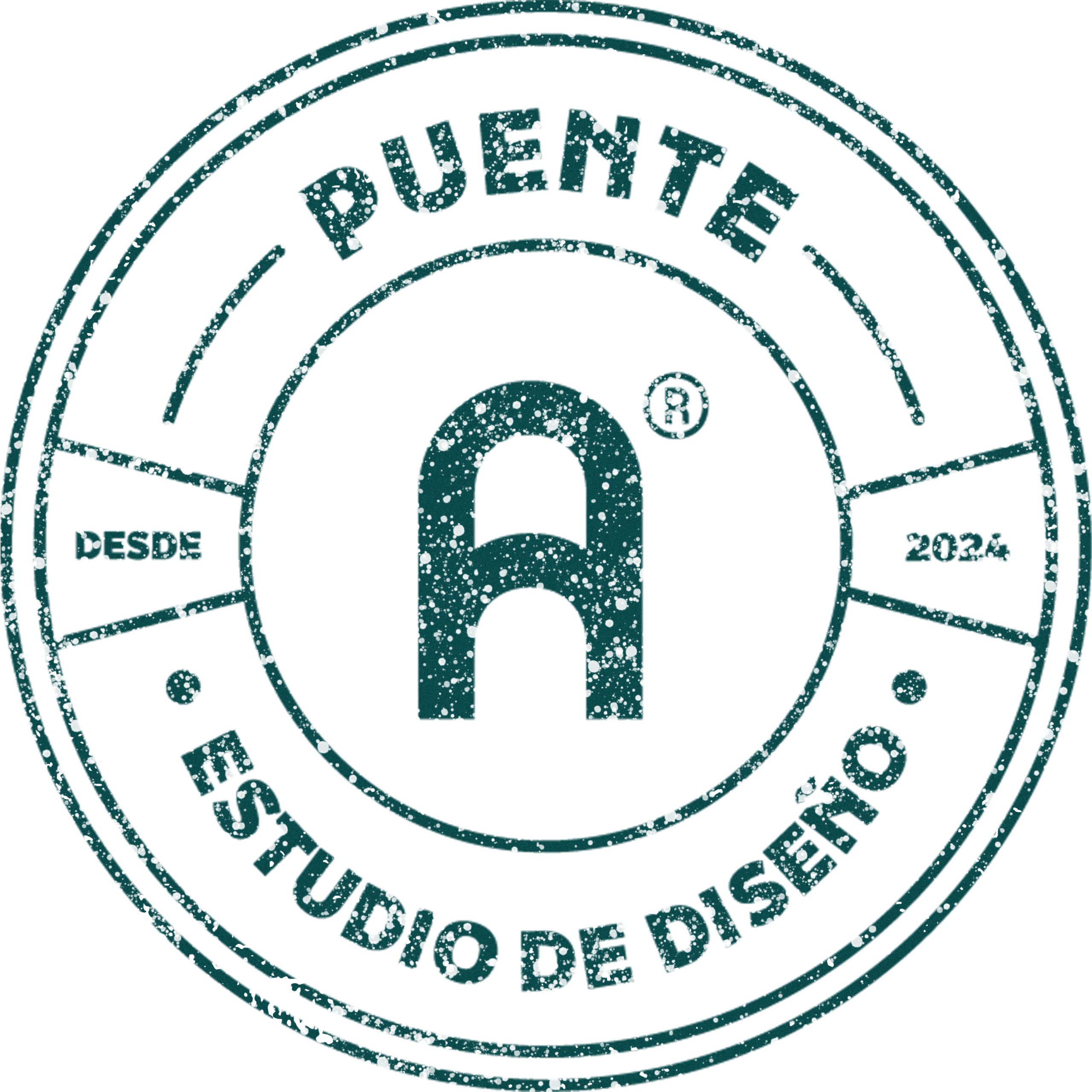 Sello del logotipo de Puente A