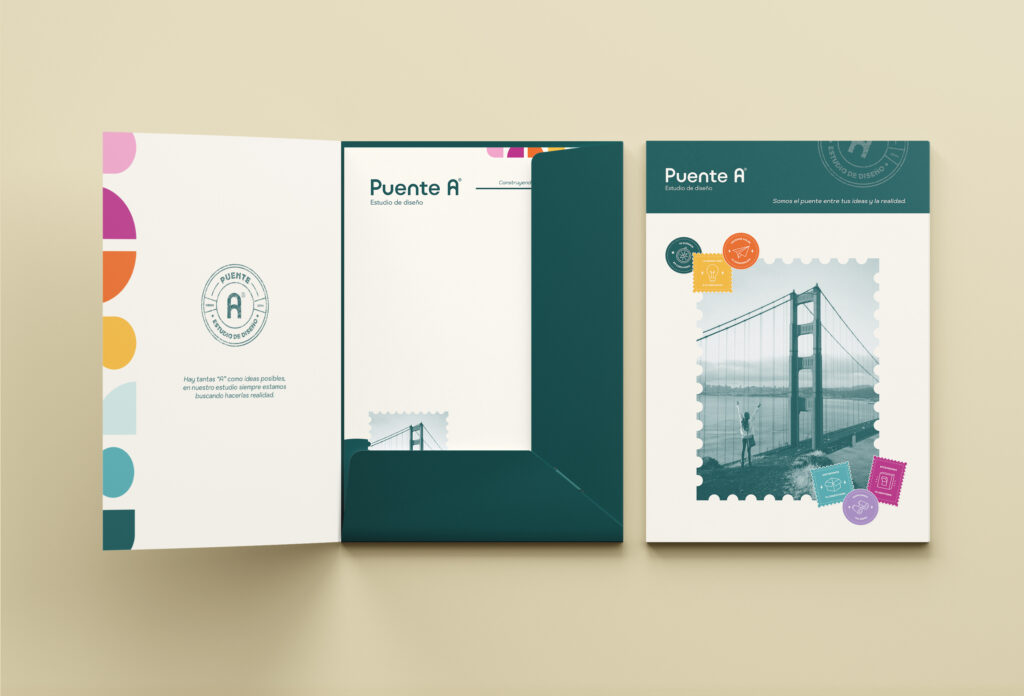 Carpeta y hoja membretada Puente A